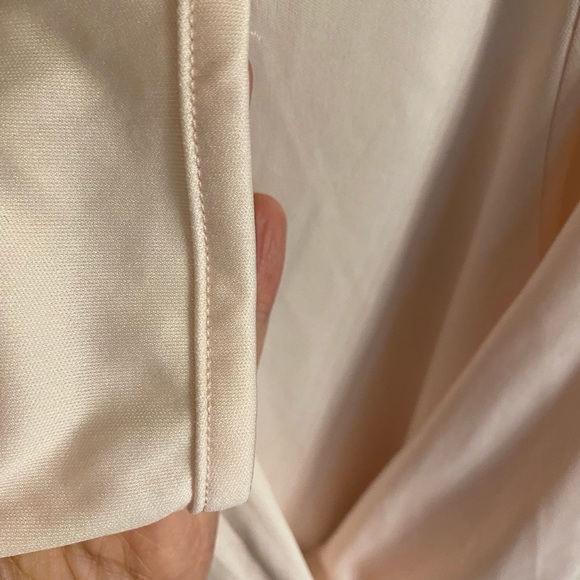 Long sleeved Cuddl Duds pale pink sheer top - Picture 4 of 5